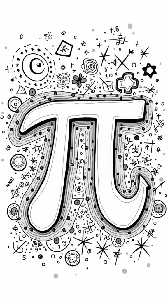 pi coloring page